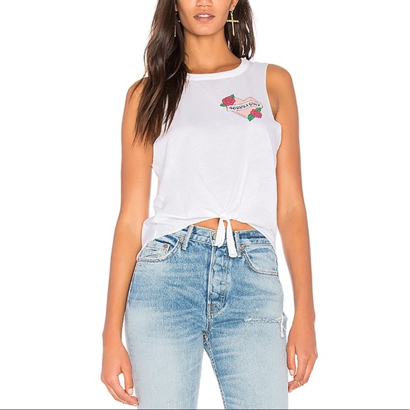 Chaser Sorry I Can't Tank in White Top Tee New M - Picture 2 of 5